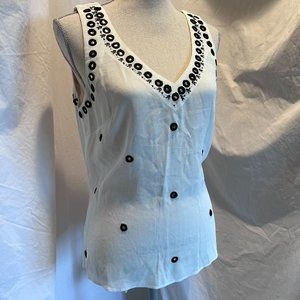 Leif Notes from Anthropologie, sleeveless tank